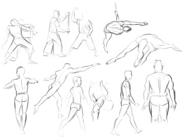 Gesture sketches — figure reference