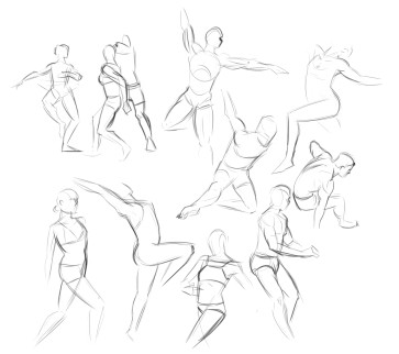 Warm-up gestures — figure reference