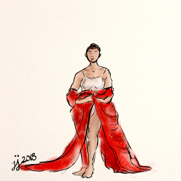 Red Silk #1 — figure reference