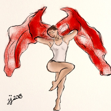 Red Silk #2 — figure reference