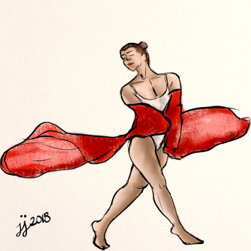 Red Silk #3 — figure reference