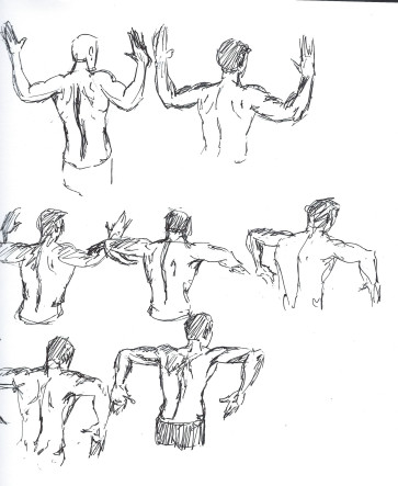 back view — figure reference