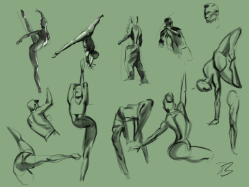Morning sketches 7 - Dave Barker — figure reference