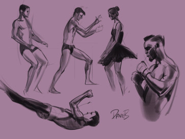 David Barker_Morning Sketch 8 — figure reference