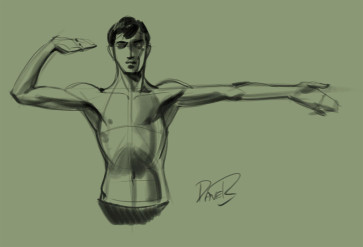 David Barker Morning Sketch — figure reference