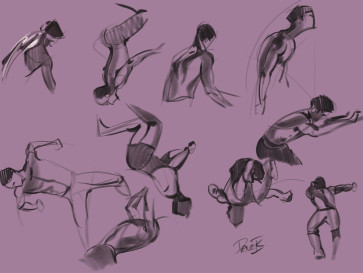 David Barker Morning Sketch 10 — figure reference