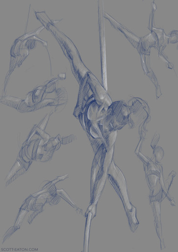 Aerial Rope studies — figure reference