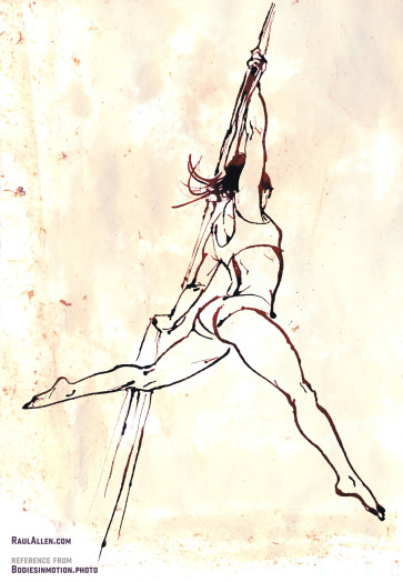 Amy silks sanguine ink — figure reference