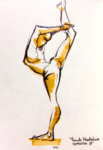 FEMALE HANDBALANCE CONTORTION 37 — figure reference