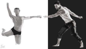Parkour + ballet studies — figure reference