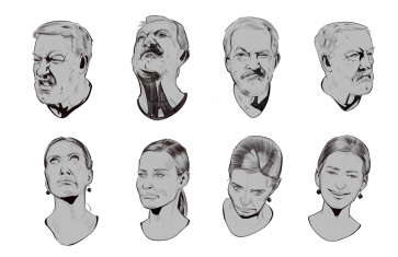 Head Sketches — figure reference