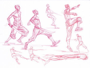 Kung Fu jump — figure reference