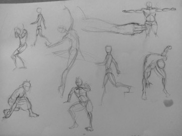 Quick poses 2 — figure reference