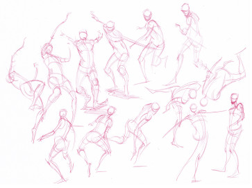 Free run gestures — figure reference