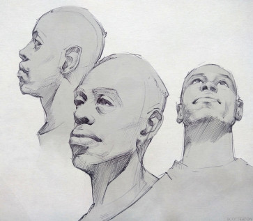 Morning portrait studies — figure reference