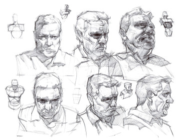 3D head studies — figure reference