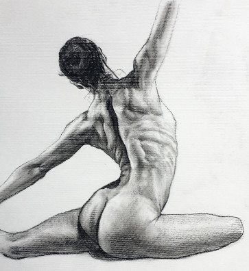 Charcoal Study — figure reference