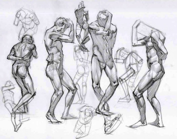 Pencil sketches — figure reference