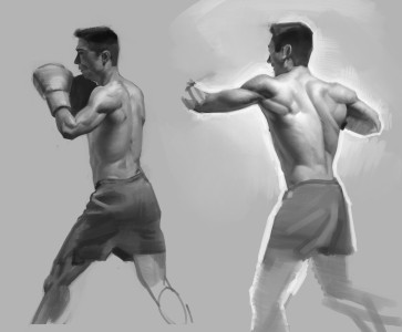 Procreate studies — figure reference