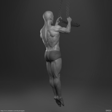 Anatomy in Motion - Male Study 01 — figure reference
