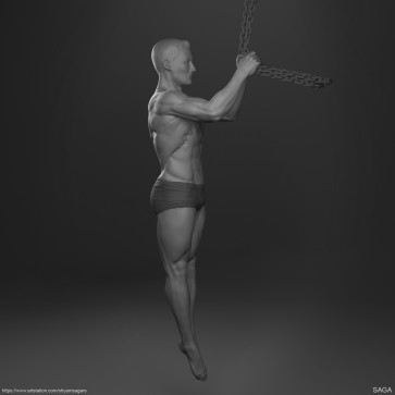 Anatomy in Motion - Male Study 01 — figure reference