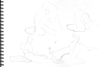 1' Gesture Drawing — figure reference
