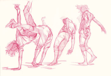 Drapery studies — figure reference