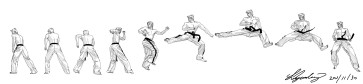 Agandking's quick sketch taekwondo — figure reference