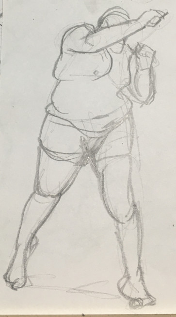 Quick gesture drawing — figure reference