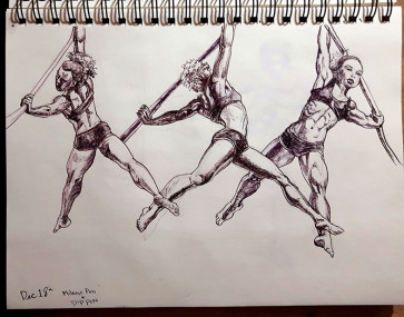 pen sketches — figure reference