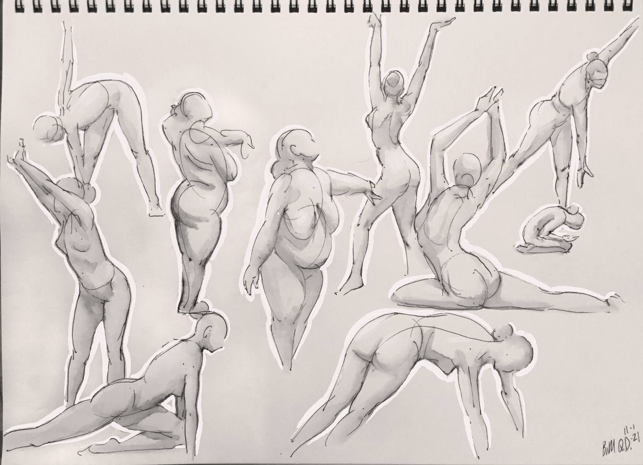 Life Drawing Quickdraw - Bodies In Motion, image size:2048x1482