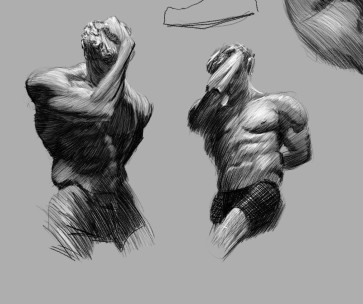Cross Hatching Gestures — figure reference