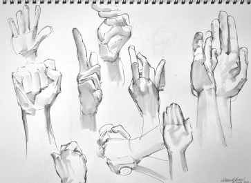 Morning Quickdraw - Hand practice — figure reference