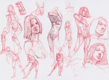 sketchbook studies — figure reference