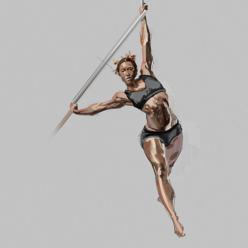 Shortrope4 painting study — figure reference