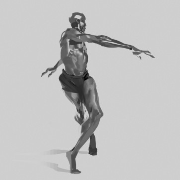 Male ballet 10 painting study — figure reference