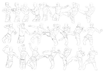 kickboxing — figure reference