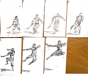 kongfu sword 8 study — figure reference
