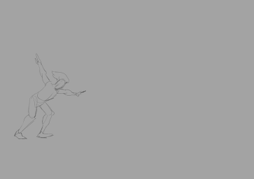 he do a flip — figure reference