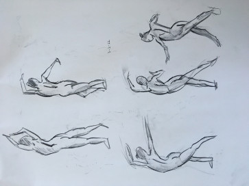 Gesture Drawings 2 3/2/22 — figure reference
