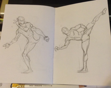 Kick study — figure reference