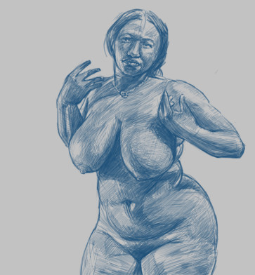 Zola 01 Sketch in Photoshop — figure reference