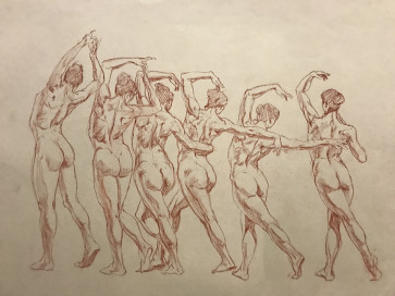 "Dancing with myself" — figure reference