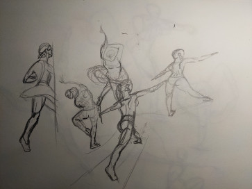 Month 4 figure drawing 5 mins — figure reference