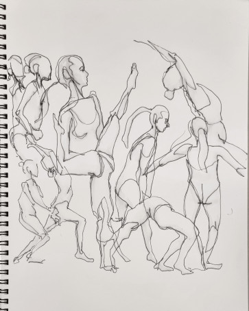 Ayla Quickdraw - Single Line drawing — figure reference