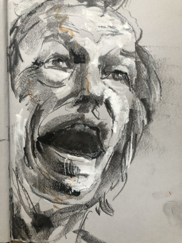 Colonel sketch 01 — figure reference