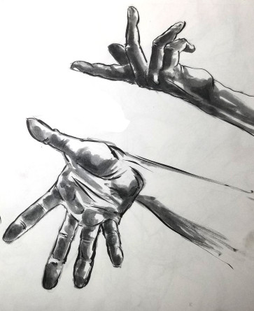 Brushy Hands — figure reference