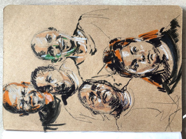 face sketches — figure reference