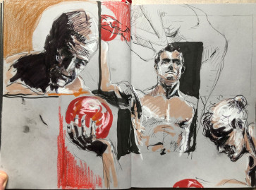 comic spread — figure reference