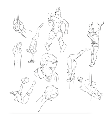 quickdraw warmups — figure reference